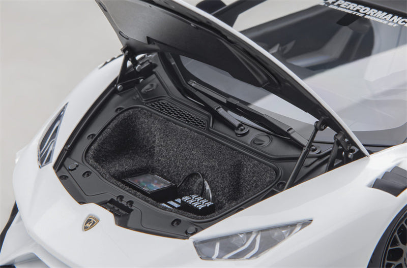 AUTOART Lamborghini HURACAN GT supercar white LBWK AirREX Liberty Walk AK-produce LB PERFORMANCE 1:18 Car Pre-built Model view12