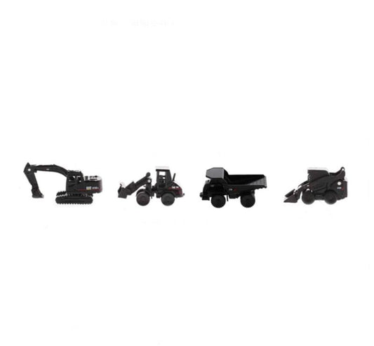 1:100 Cat Caterpillar Special Black Editon 4pcs a set A Diecast Model