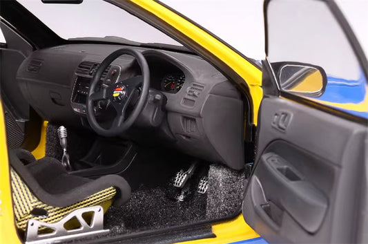 MOTORHELIX Honda CIVIC TYPE R EK9 SPOON Sports #95 1:18 Car Pre-built Model view2