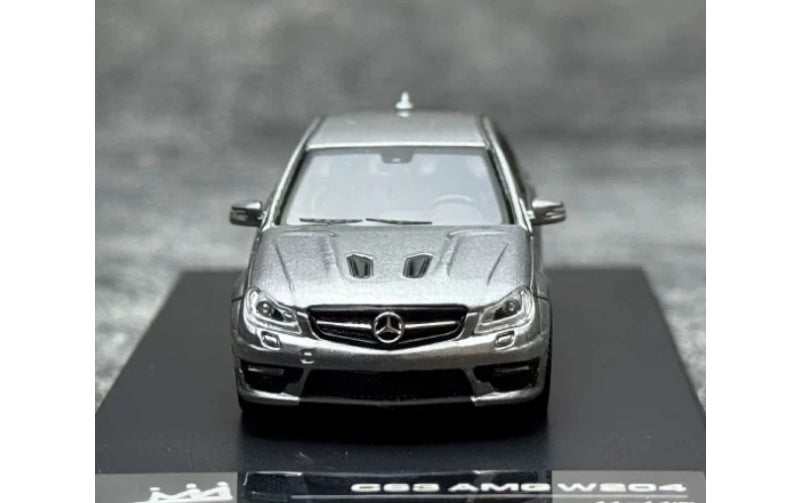 1:64 Mercedes-Benz C63 AMG W204 Titanium Gray KING MODEL Limited Edition 799PCS ONLY DIECAST Model