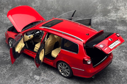 NZG Volkswagen VW Passat Estate R36 Classic ceramic jar Car Red with pedal Limited Edition 199PCS ONLY 1:18 Car Pre-built Model view2
