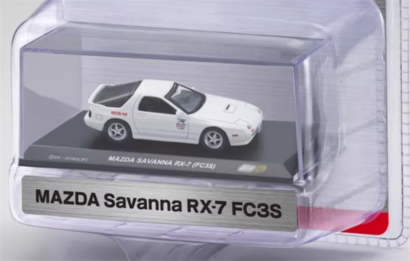 KYOSHO MAZDA SAVANNA RX-7 FC3S White 1:64 Car Pre-built Airliner Model Display view7