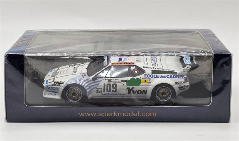 Spark BMW M1 14th Le Mans 1984 SADRIN & RAPIN DUNLOP 1:43 Car Pre-built Model view7