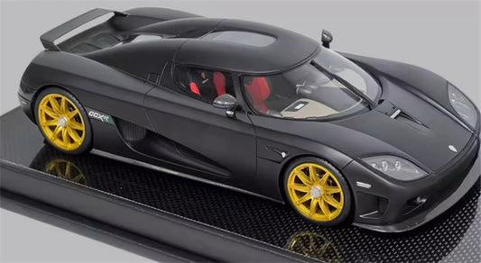 1:18 Koenigsegg CCXR 2010 Storm Black VMB Resin Car Model view2
