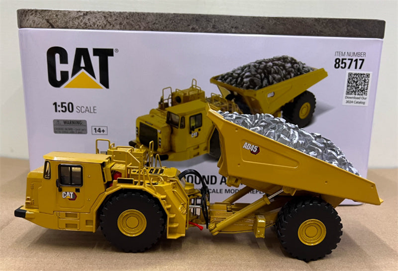 CATERPILLAR AD45 Underground articulated truck Yellow 1:50 Truck Pre-built Model
