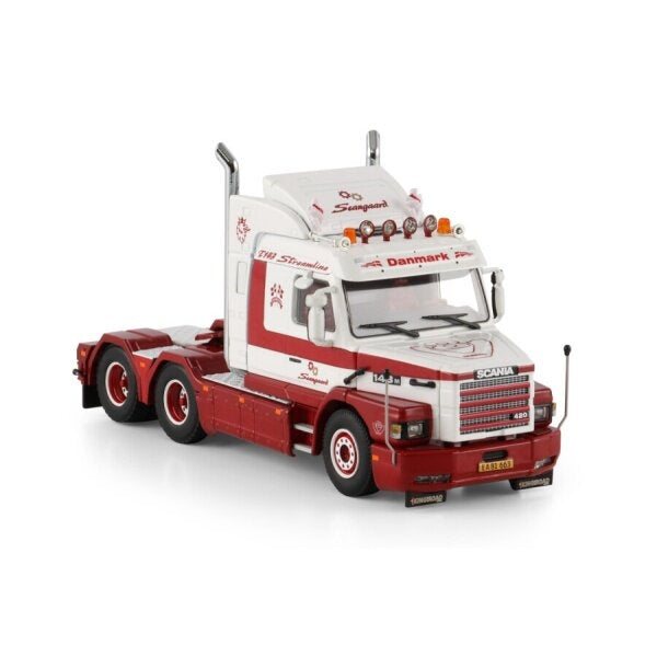 1:50 SCANIA SCANGAARD 3 Series 6X4 WSI Red - White DIECAST Model