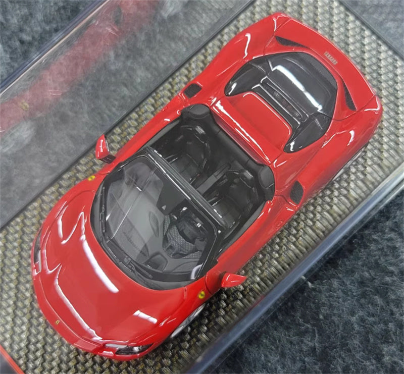 BBR MODELS FERRARI 296 GTS Red Convertible Silver Wheel LTD 200PCS 1:43 Model view7