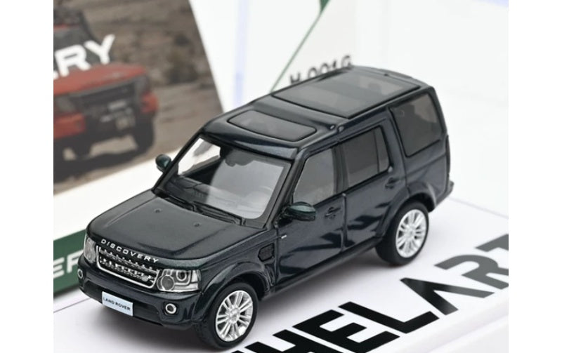 1:64 Land Rover Discovery 4 2014 Dark green silver wheel Whelart DIECAST Model