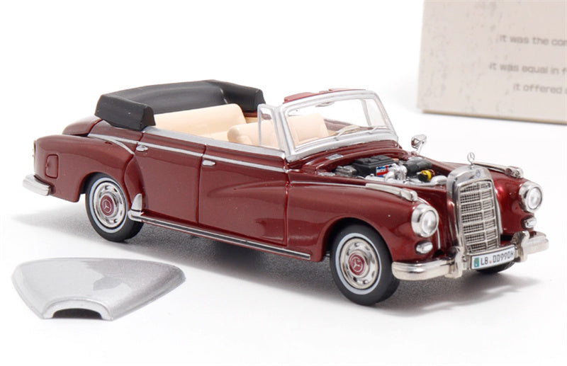Mortal Mercedes Benz TYP 300D Cabriolet W189 Limited Edition 499PCS ONLY Red silver dual color 1:64 Car Pre-built Model view10