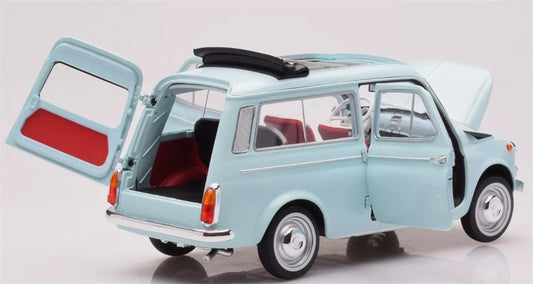 NOREV FIAT 500 GIARDINIERA 1964 blue 1:18 Car Pre-built Model view2