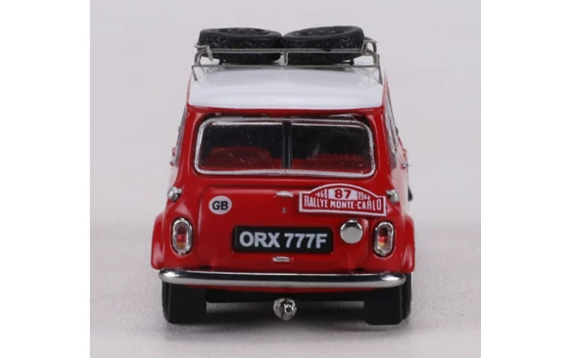 1:64 Mini Cooper S RALLYE MONTE-CARLO 1968 Red GCD #87 RHD DIECAST Model