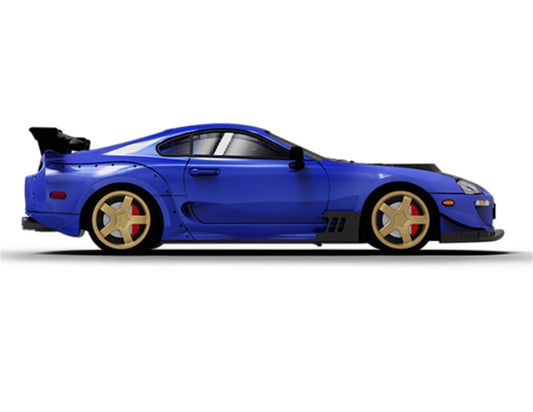 BSC Toyota Supra A80Z Blue Gold Wheel regular version White base Limited Edition 499PCS ONLY 1:64 Car Pre-built Model view2