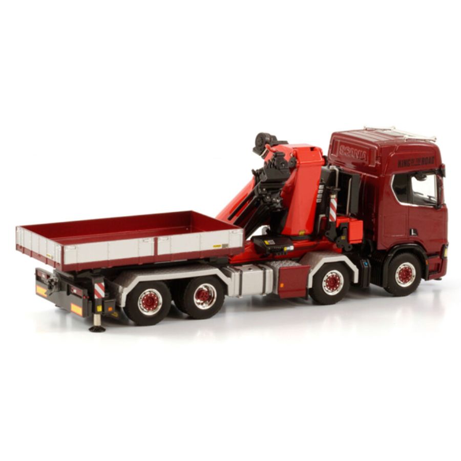 WSI SCANIA R HIGHLINE CR20H 8x4 SWAP BODY WITH PALFINGER PK 135.002 TEC7 + JIB Premium Line 1:50 DIECAST Crane Truck