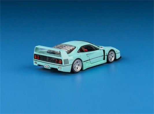 Findclassically Ferrari Takeshi Kimura's F40 Ti Blue Filp-Up Light Limited Edition 500PCS ONLY 1:64 car Pre-built Model view2