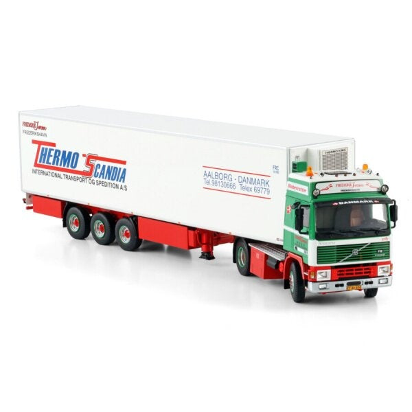 1:50 VOLVO FREDERIK JENSEN F12 4X2 REEFER TRAILER 3 AXLE WSI DIECAST Model