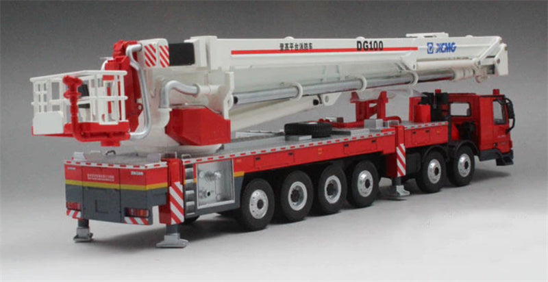 1:50 Mercedes-Benz DG100 XCMG Red White Diecast Model