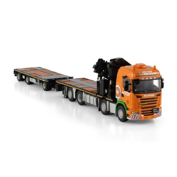 1:50 SCANIA HOLTROP VD VLIST 8X2 FLATBED TRAILER 3 AXLE PK 92002 SH WSI Diecast Model