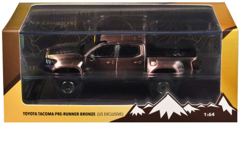 GCD TOYOTA Tacoma TRD PRO Pre-Runner Pickup Bronze Metallic LHD 1:64 Truck Pre-built Model view8