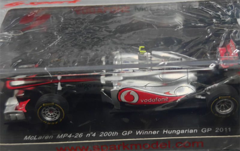 Spark McLaren MP4-26 #4 200th Winner Hungarian GP 2011 Jenson Button 1:43 Model view11