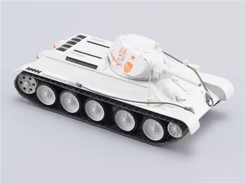 Modimio Soviet medium tank T-34-76 (1942) White coating 1:43 Tank Pre-built Airliner Model Display view5