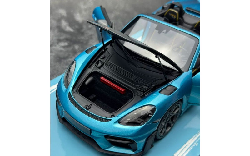 1:18 Porsche 718 Spyder RS Ipanema Blue MINICHAMPS Convertible Limited 300 pcs DIECAST Car Model
