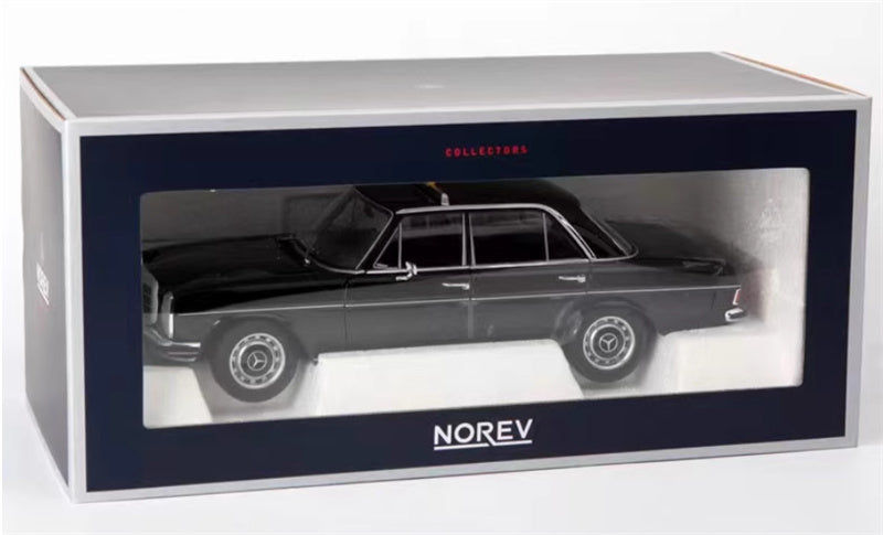 Norev Mercedes Benz 200 Taxi 1968 black 1:18 Car Pre-built Model view8