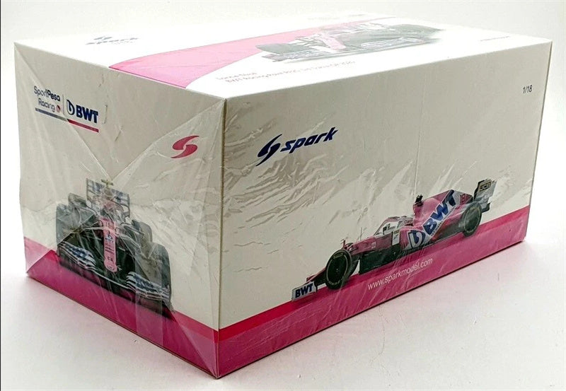 spark Sakhir GP 3rd BWT Racing Point RP20 2020 Lance JCB Claro pirelli 1:18 Car Pre-built Model view7