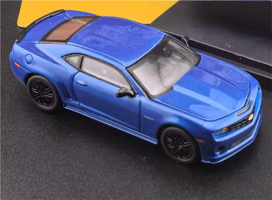 Fine works 64 Chevrolet Camaro Blue Hard Top Limited Edition 1:64 Car Pre-built Model view2