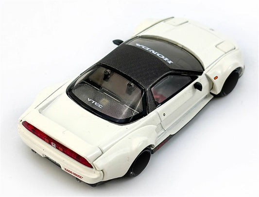 KaidoHouse x MiniGT Honda NSX NA1 Kaido WORKS V2 white VTEC 1:64 Car Pre-built Model view2