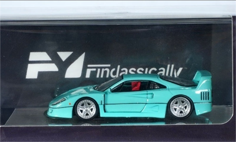 Findclassically Ferrari Takeshi Kimura's F40 Ti Blue Filp-Up Light Limited Edition 500PCS ONLY 1:64 car Pre-built Model view6