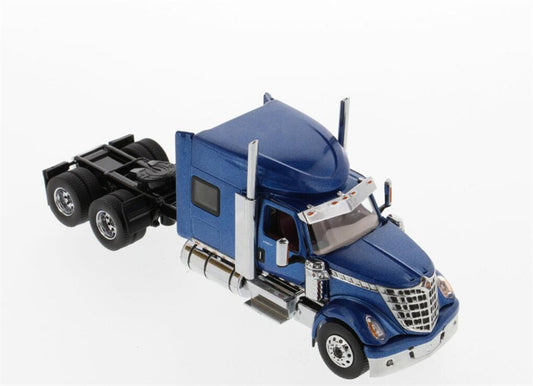 CATERPILLAR International LoneStar Sleeper American version Metallic Blue Tandem Prime Mover Tractor Truck 1:50 Truck Pre-built Model