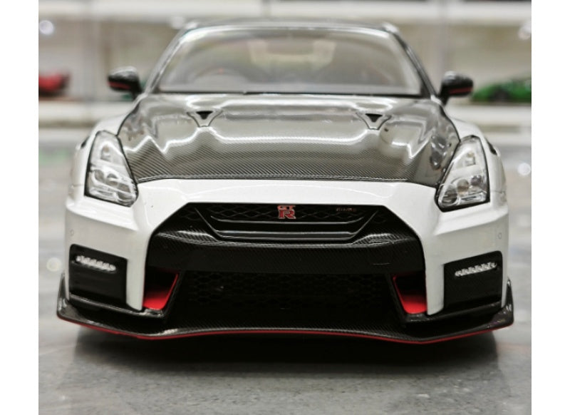 1:18 Nissan GT-R NISMO R35 2022 Ultimate Metal Silver MOTORHELIX Special Edition Limited Edition 699PCS ONLY DIECAST Model