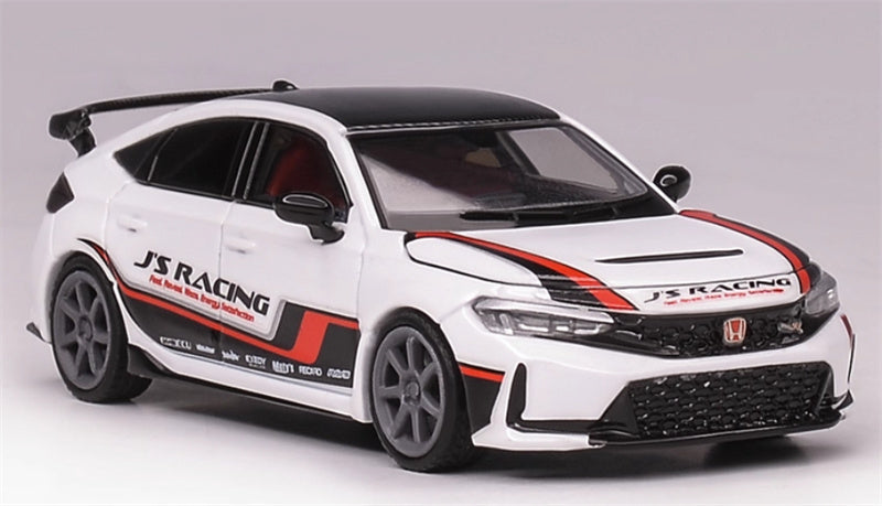 MOTORHELIX HONDA Civic Type R FL5 Racing White - red 1:64 Car Pre-built Model view4