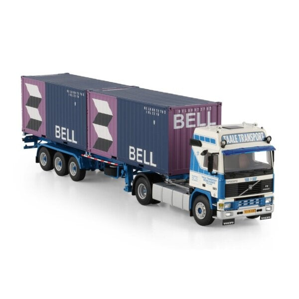 1:50 VOLVO TAALE TRANSPORT 4X2+2X20FT CONTAINER WSI DIECAST Model