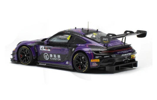1:43 Porsche 911 GT3R KiloWorks GTWC #4 Asia Champion Diecast Model view2