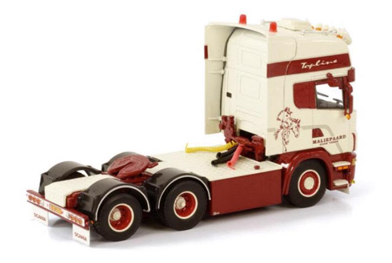 WSI SCANIA R4 TOPLINE 6X2 TAG AXLE MALIEPAARD TRANSPORT 1:50 Truck Pre-built Model