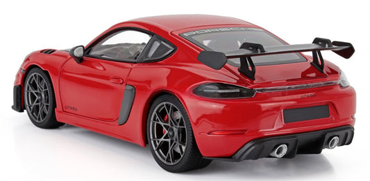1:18 PORSCHE Cayman GT4 RS 2024 Red Carbon Cover MINICHAMPS Hard Top Tail Wing Edition DIECAST Car Model