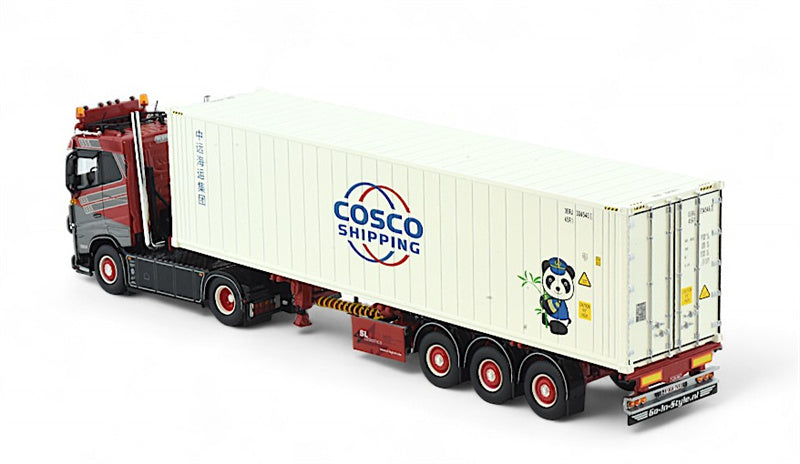 Tekno Volvo FH05 4X2 40ft Container Trailer Cosco shipping 1:50 Truck Pre-built Model