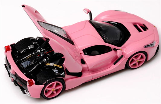 KING MODEL Ferrari LaFerrari F150 Supercar pink 1:64 Car Pre-built Model view2