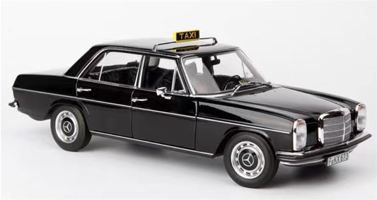 Norev Mercedes Benz 200 Taxi 1968 black 1:18 Car Pre-built Model view2