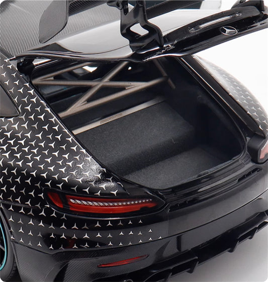 MINICHAMPS Mercedes AMG GT Black Series 2021 Starry Black Coating Limited Edition 400PCS ONLY 1:18 Car Pre-built Model view2
