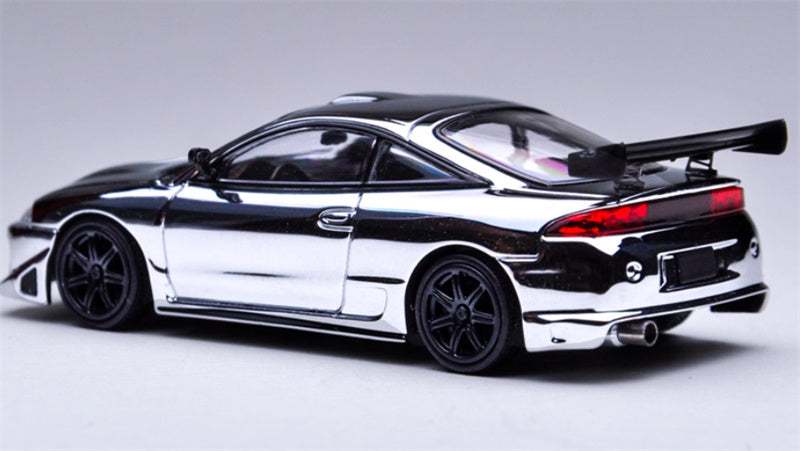 Transcend Model Mitsubishi Eclipse silver plating 1:64 Car Pre-built Model view2