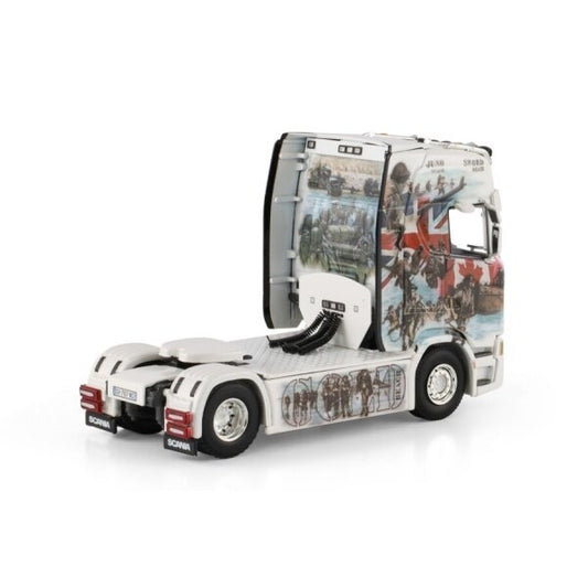 1:50 Scania GIBERTTRANS (D-DAY) S HIGHLINE CR20H 4X2 WSI DIECAST Model