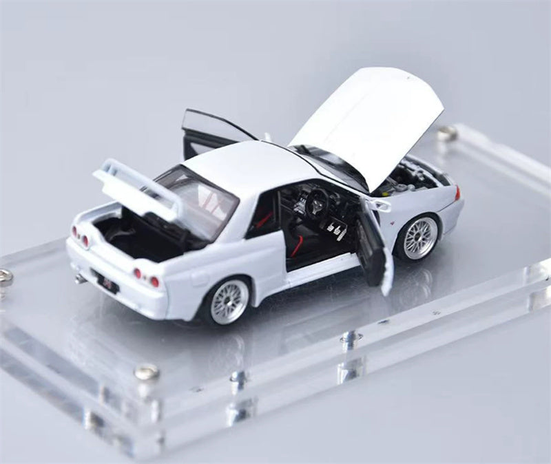 1:64 Nissan Skyline GT-R Nismo R32 White Focal Horizon Full open version Limited Edition 999PCS Only DIECAST Model