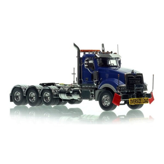 1:50 Mack Titan Tri-axle Heavy Haul Replicas Blue Diecast Model