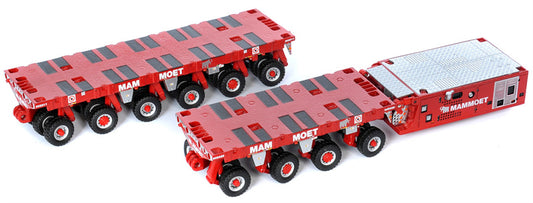 MAMMOET SPMT combined transport module set 1:50 Truck Pre-built Model