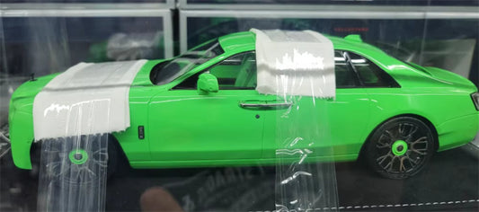 HH Model Rolls Royce Ghost Black Badge Green 1:18 Car Pre-built Model view2