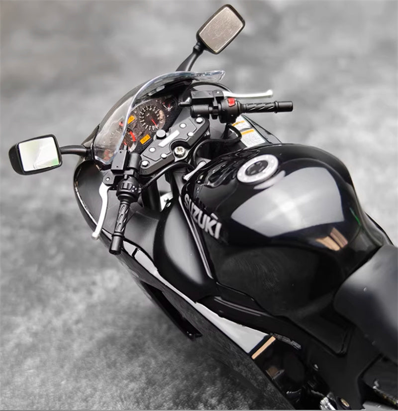 1:12 Suzuki GSX-1300R Hayabusa Black LCD MODELS DIECAST motorcycle Model