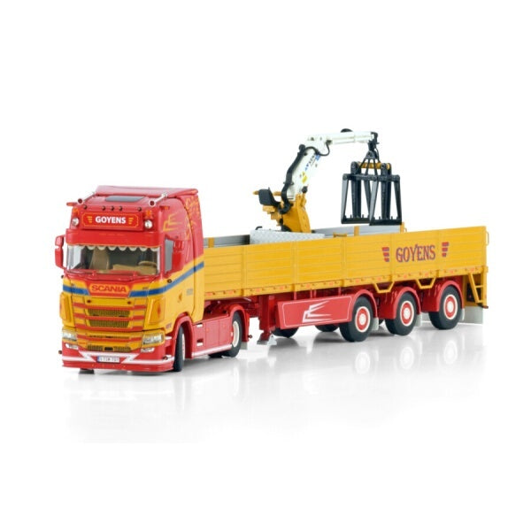1:50 SCANIA GOYENS S CS20H 4X2 BRICK TRAILER 3 AXLE WSI Diecast Model