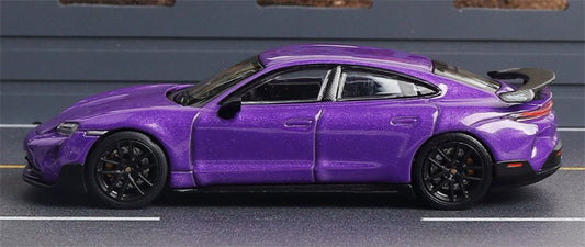 1:64 Porsche Taycan Turbo GT Purple Trends Hobby DIECAST Civil Car Model